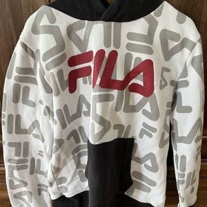 Fila hoodie with hand pocket on front size 6 child’s